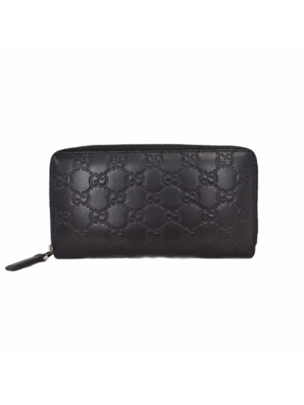 Guccissima Zip Around Wallet Black